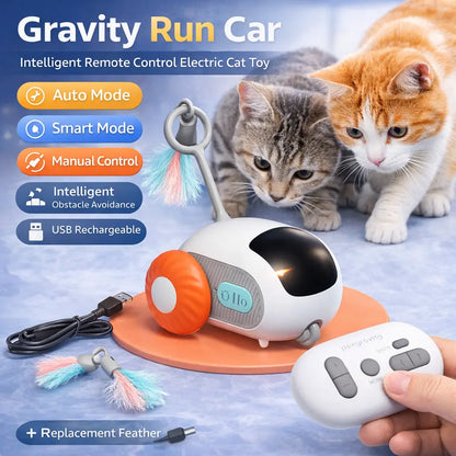Remote-Controlled Electric Cat Toy: Self-Entertaining Rolling Ball for Feline Playtime