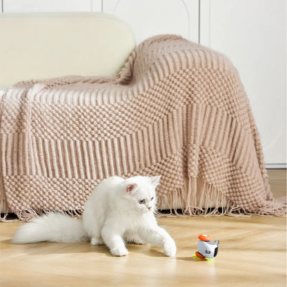 Remote-Controlled Electric Cat Toy: Self-Entertaining Rolling Ball for Feline Playtime